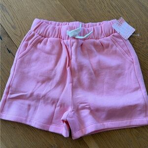 FabKids Light Pink Elastic Waist Shorts